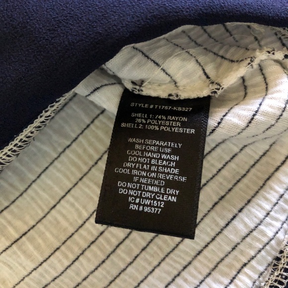 Like-New Sanctuary Cap Sleeve Striped V-Neck Top - Picture 6 of 9